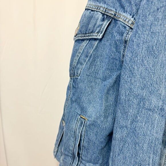 Levi's NWT Sz 1X Light Indigo Plus How About It Baggy Denim Trucker Jean Jacket - Picture 7 of 14